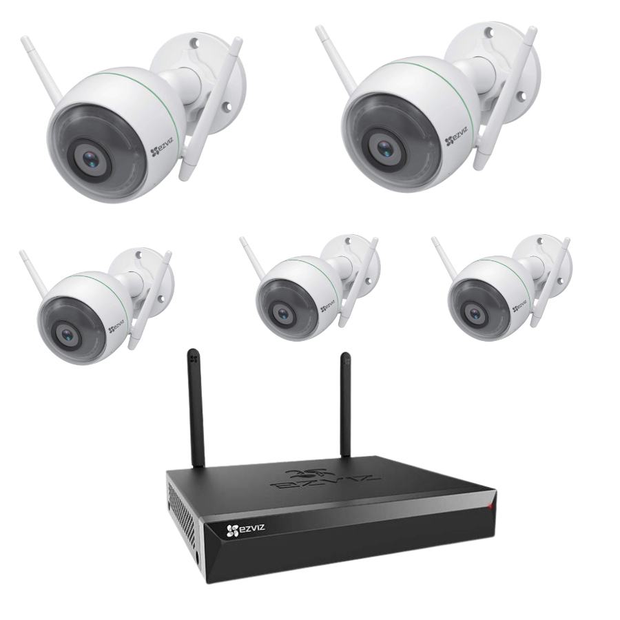 (EZVIZ) Bộ Kit 5 Camera Cố Định Ngoài Trời (2MP)
