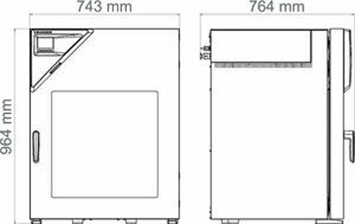 Tủ sấy chân không 119L loại VD115, Hãng Binder/Đức