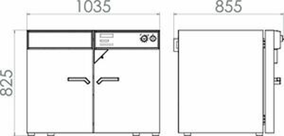 Tủ sấy đối lưu cưỡng bức có chương trình 240L loại FP240, Hãng Binder/Đức