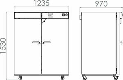 Tủ sấy đối lưu cưỡng bức có chương trình 720L loại FP720, Hãng Binder/Đức