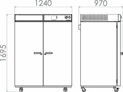 Tủ sấy đối lưu cưỡng bức chương trình nâng cao 720L loại M720, Hãng Binder/Đức