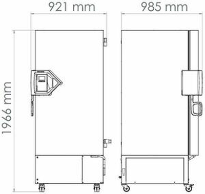 Tủ lạnh âm sâu 447L loại UFV500, Hãng Binder/Đức