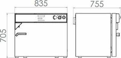 Tủ sấy đối lưu cưỡng bức có chương trình 115L loại FP115, Hãng Binder/Đức