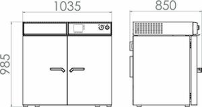 Tủ sấy đối lưu cưỡng bức chương trình nâng cao 240L loại M240, Hãng Binder/Đức