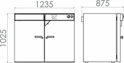 Tủ sấy đối lưu cưỡng bức có chương trình 400L loại FP400, Hãng Binder/Đức