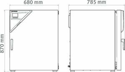 Tủ ấm CO2 có tiệt trùng khí nóng 170L loại C170, Hãng Binder/Đức
