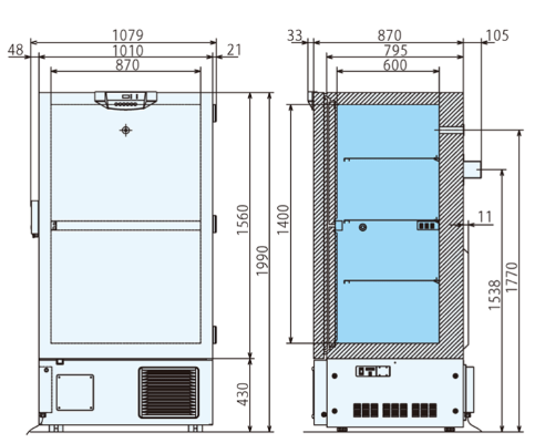Tủ đông âm sâu -86oC, 729L, Model: MDF-DU702VH, Hãng: PHCBi / Nhật Bản