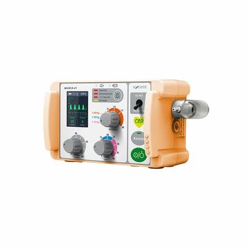 Máy thở xách tay kèm van PEEP, Model:MUSCA X1, Hãng: Axcent medical/Đức