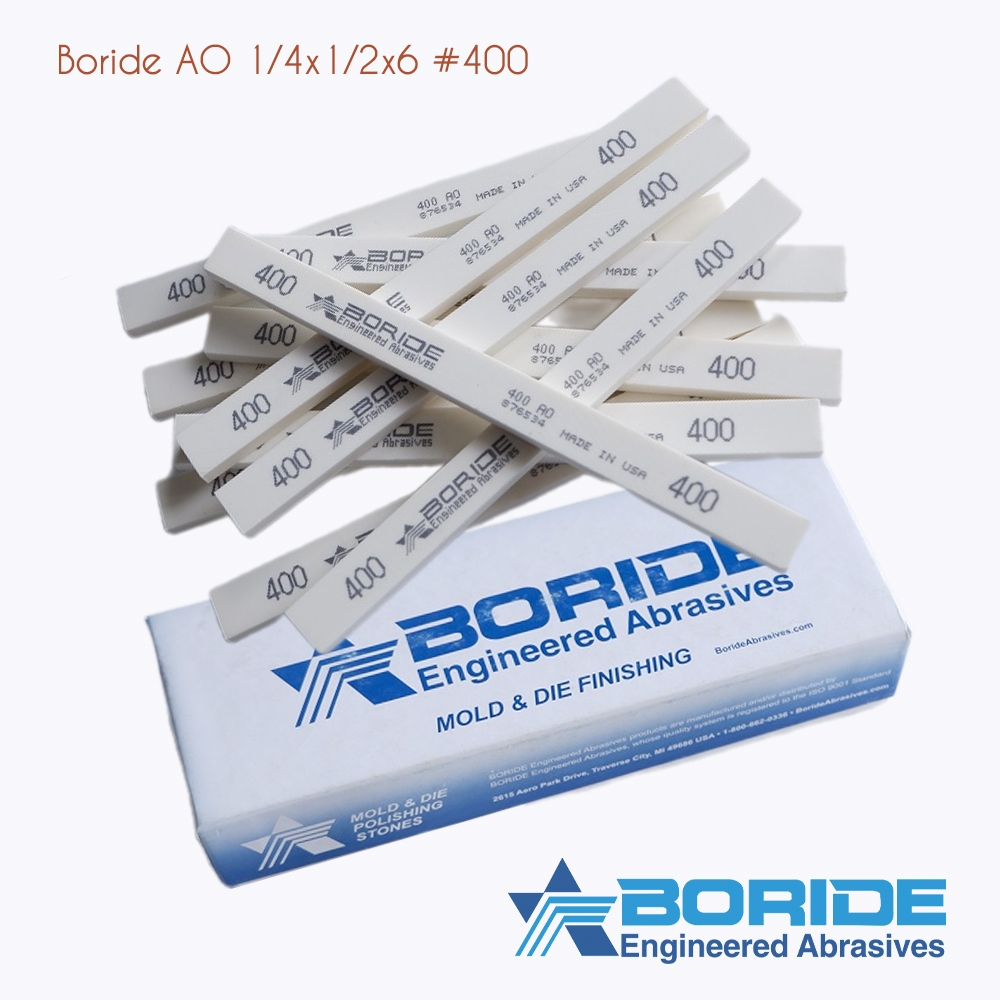 Thanh đá mài dầu Boride AO 1/4x1/2x6 #150-#600 Hàng chính hãng