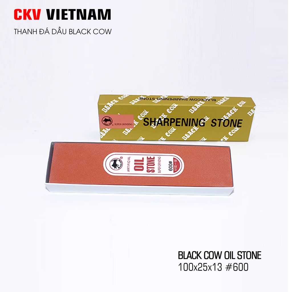 Đá mài dầu Blackcow 100x25x13 600# - Hàng nhập khẩu