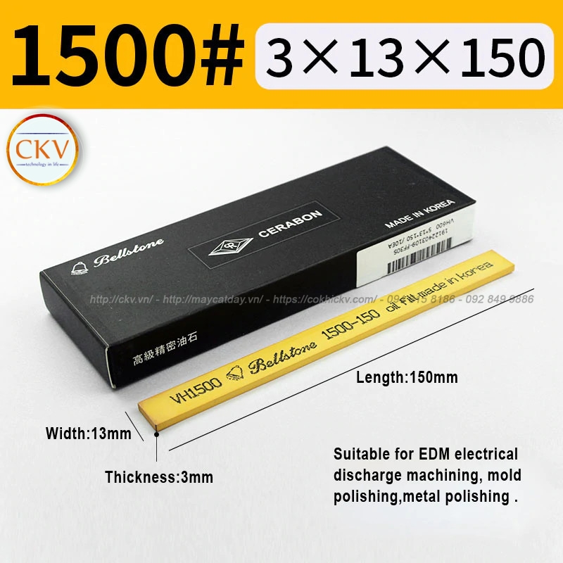 Đá mài Bellstone cao cấp chính hãng 3x13x150 #1500