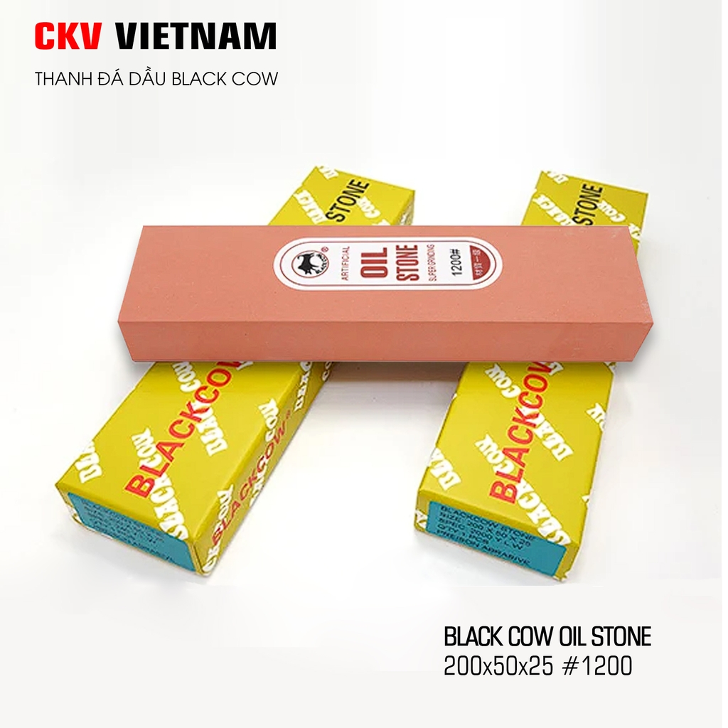 Đá mài dầu 1200# 200x50x25 Blackcow - Hàng nhập khẩu