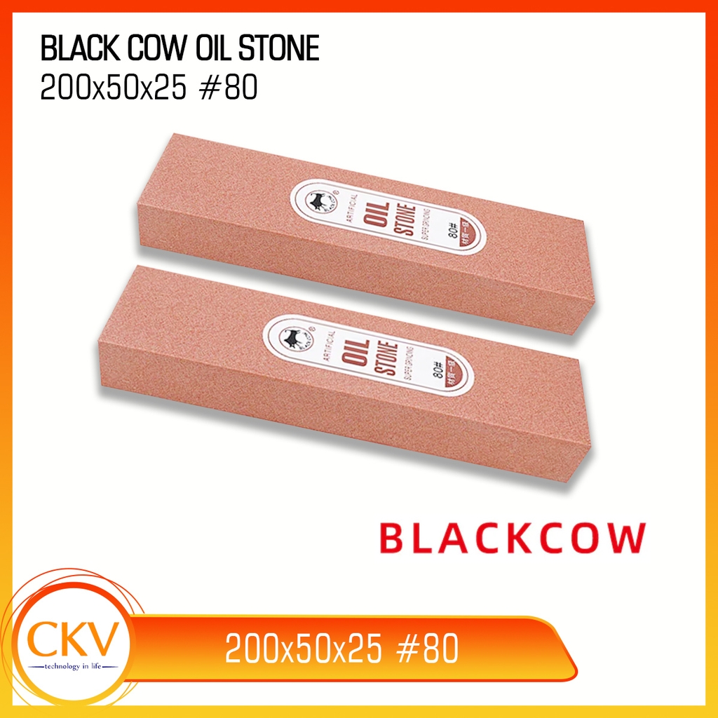 Đá mài dầu Blackcow 200x50x25 80#