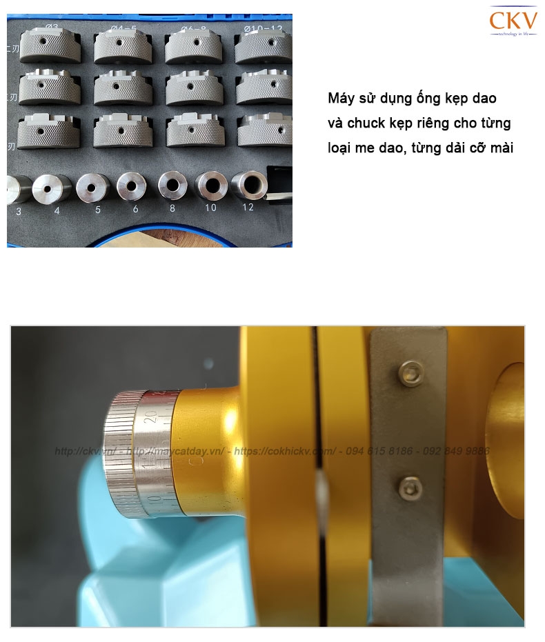 Máy mài dao phay hợp kim Endmill D3-12 CKV-12S