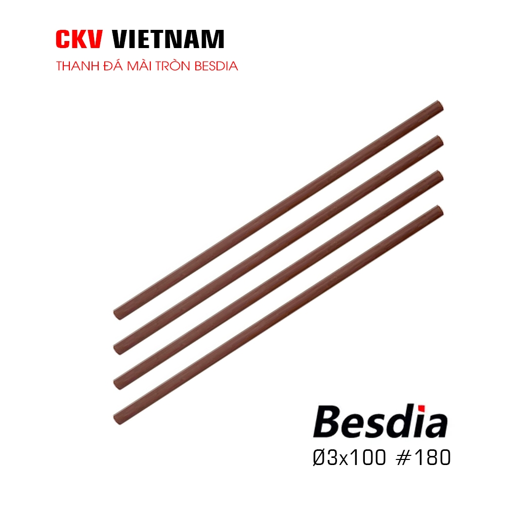 Besdia ɸ3x100mm #180 - #1200 Taiwan - Đá mài khuôn mẫu thanh tròn