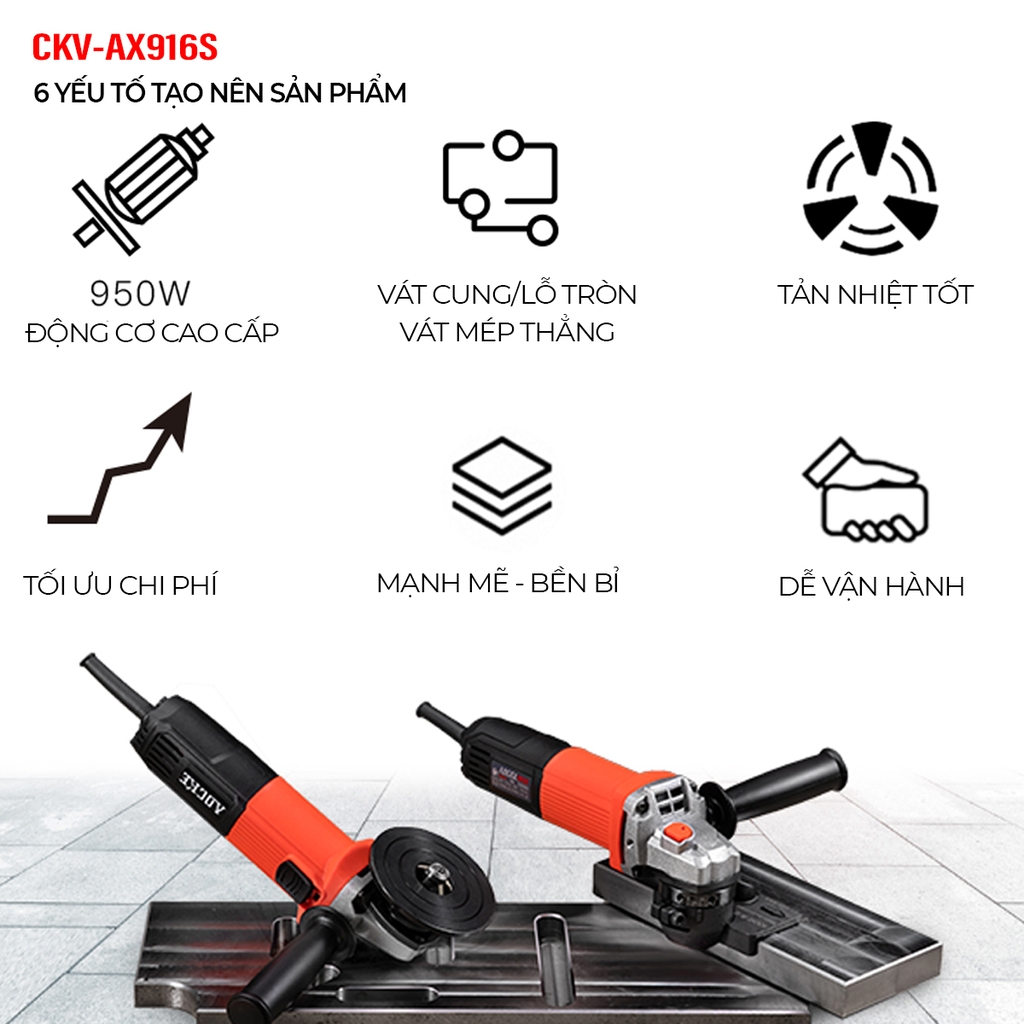 Máy vát mép điện cầm tay C0.1-C4.0 CKV-AX916