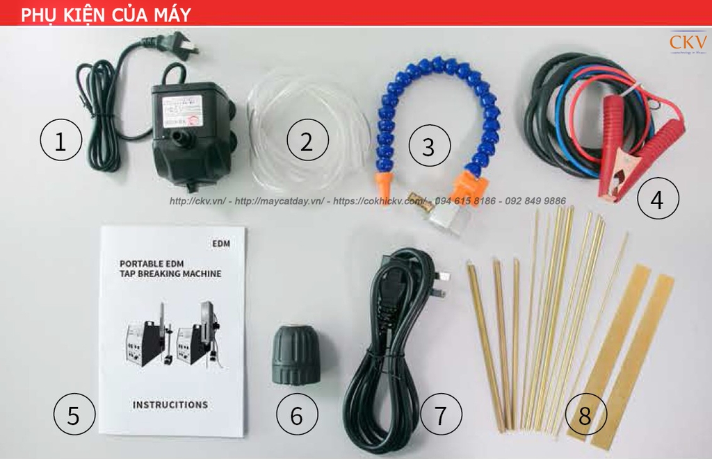 Máy tháo phá mũi taro gãy M2 - M30 CKV-H1500C