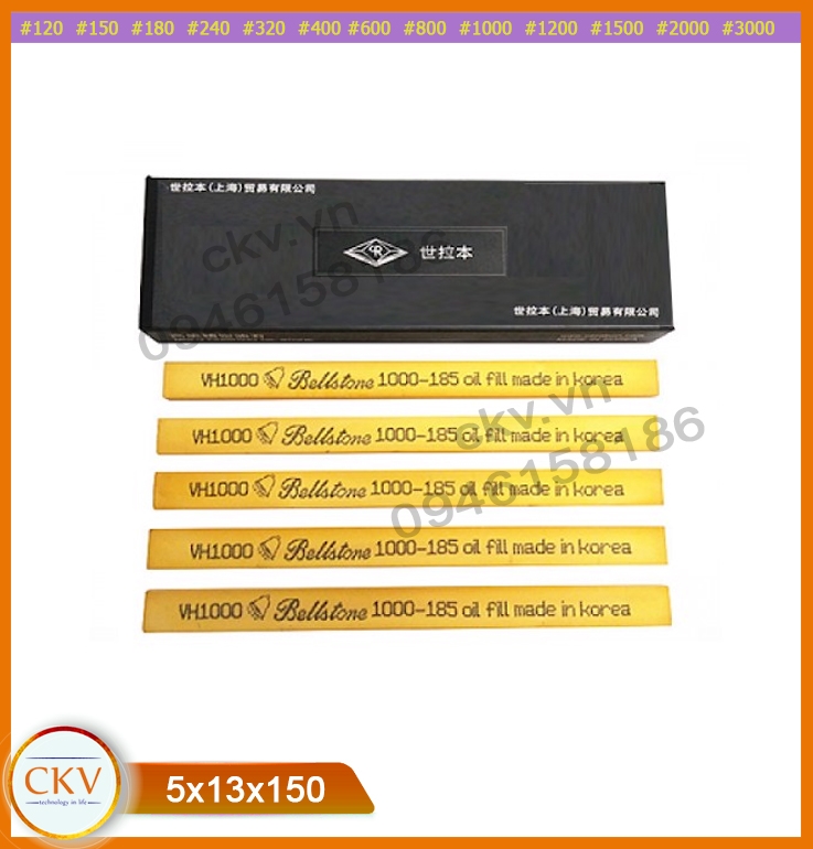 Đá mài dầu Bellstone Korea cao cấp 5x13x150 #1500
