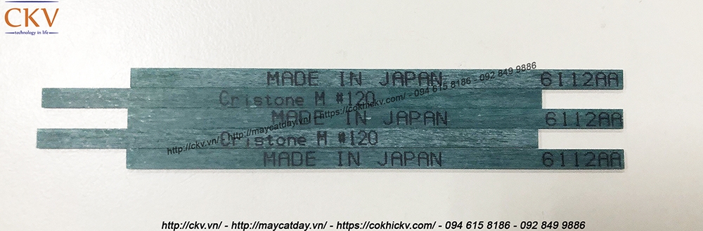 Đá mài gốm loại thanh dẹt cao cấp Cristone 1x6x100 xuất xứ Nhật Bản