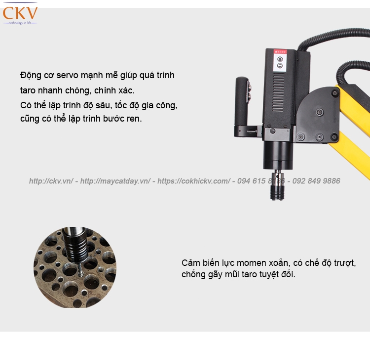 Máy taro ren tay cần 1100mm MRCM chạy bằng điện MR-DS20