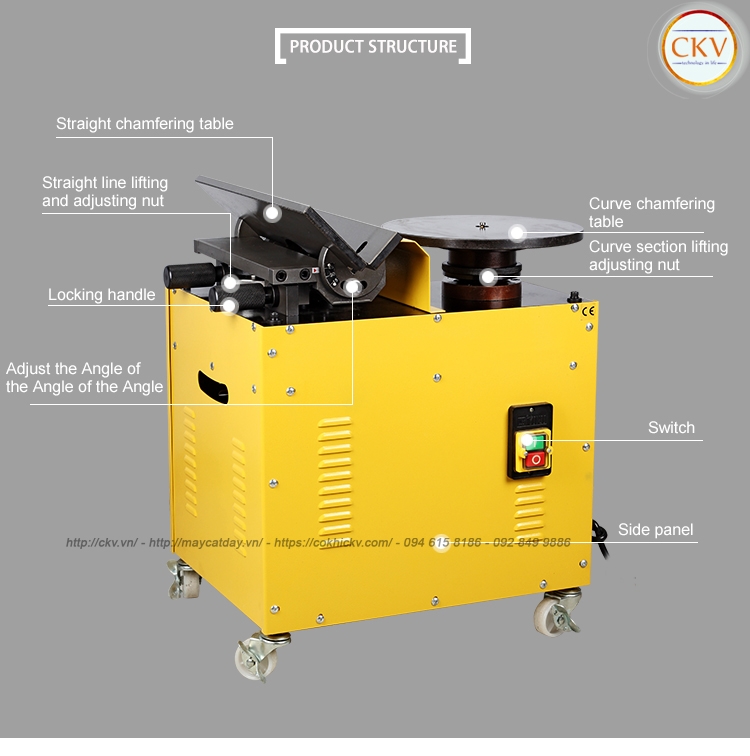 Máy vát mép cạnh thẳng lỗ tròn MRCM MR-R800B