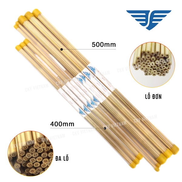 Que đồng điện cực EDM Ø2.5mm 400mm 30Pcs/hộp Cánh Chim chính hãng | CKV VIETNAM
