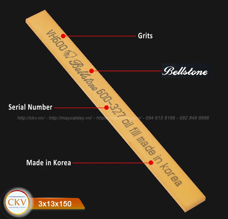 Đá mài dầu Bellstone chính hãng 3x13x150 #320