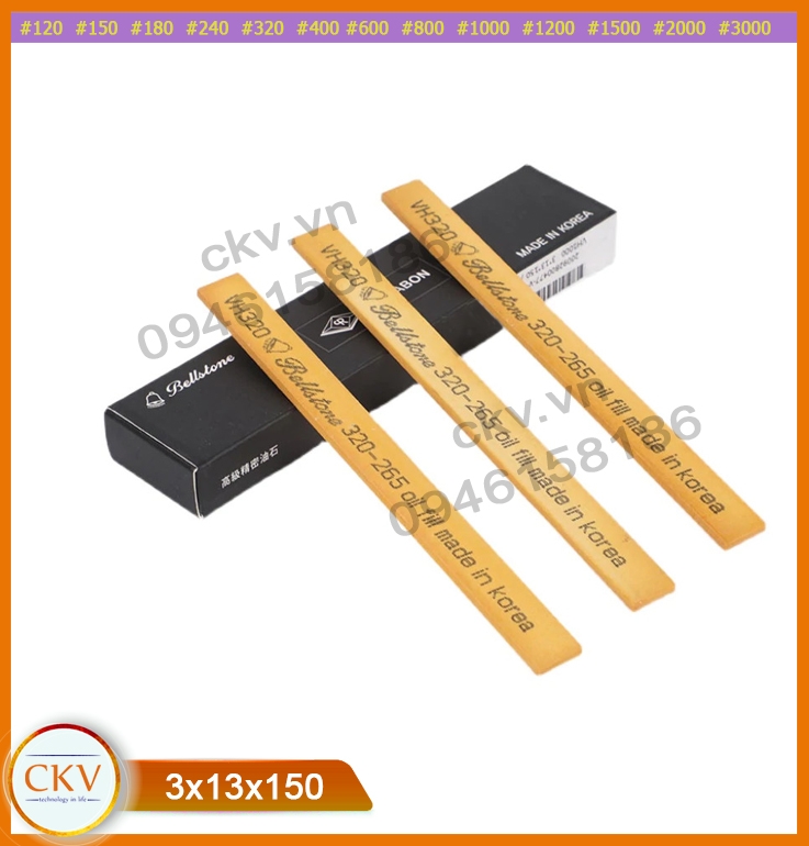 Đá mài dầu khuôn mẫu cao cấp Bellstone 3x13x150 #150