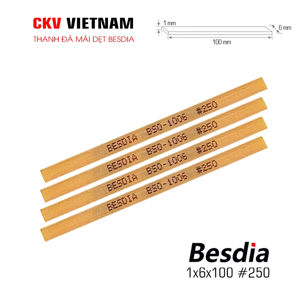 Besdia 1006 1x6x100 #180-#1200 Taiwan - Đá mài khuôn mẫu cao cấp