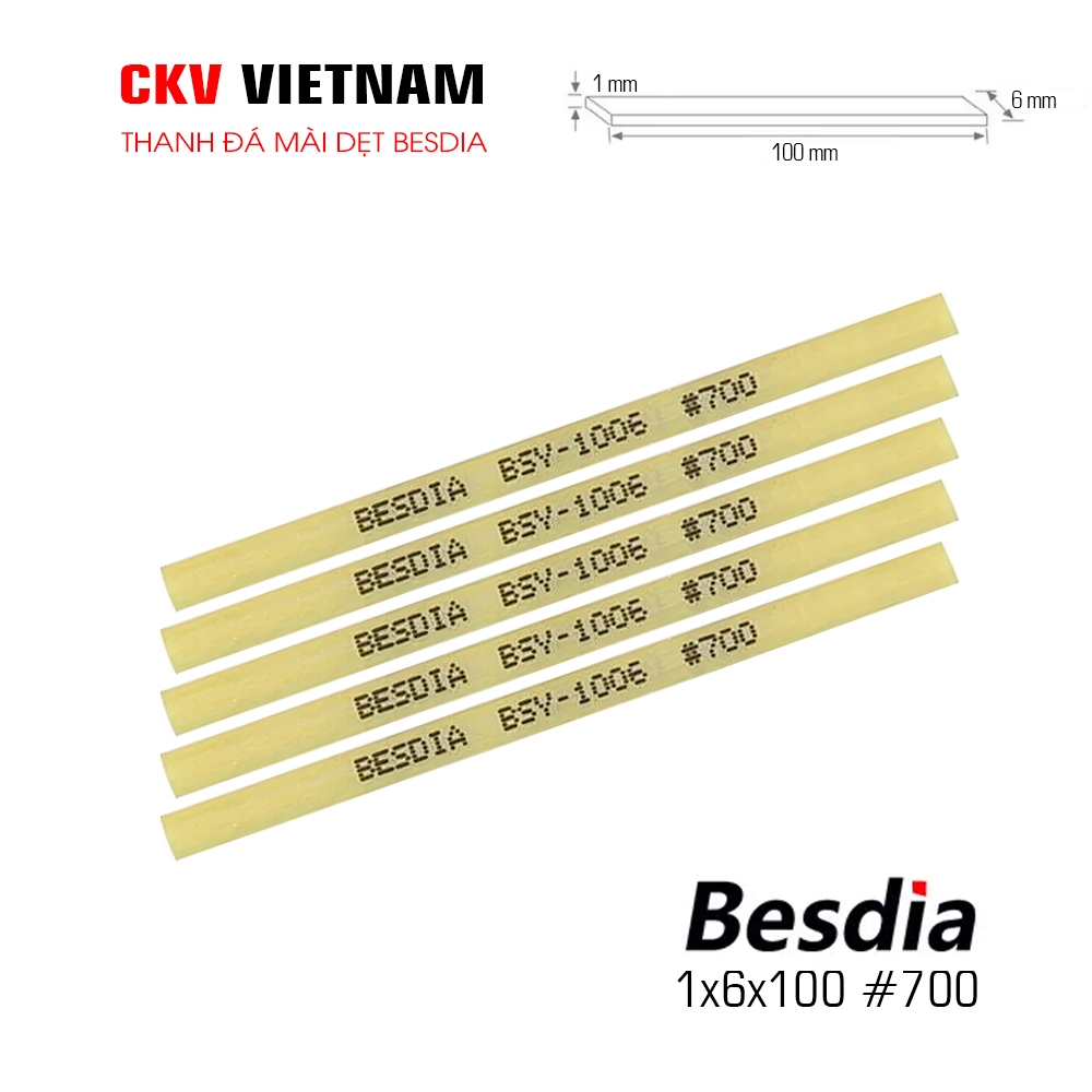 Besdia 1006 1x6x100 #180-#1200 Taiwan - Đá mài khuôn mẫu cao cấp