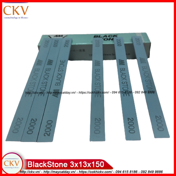 Thanh đá mài dầu cao cấp BlackStone kích thước 3x13x150 xuất xứ Japan