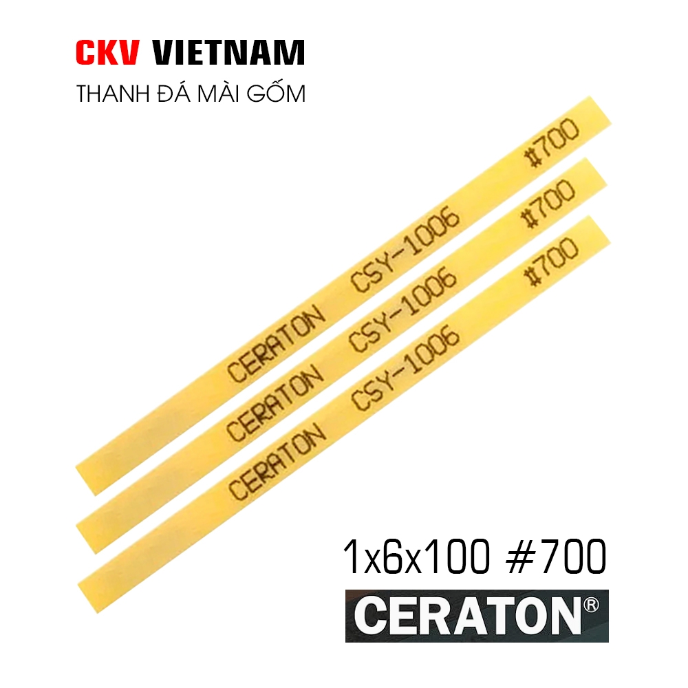 Thanh đá mài Ceramic cao cấp Ceraton made in Japan 1x6x100mm
