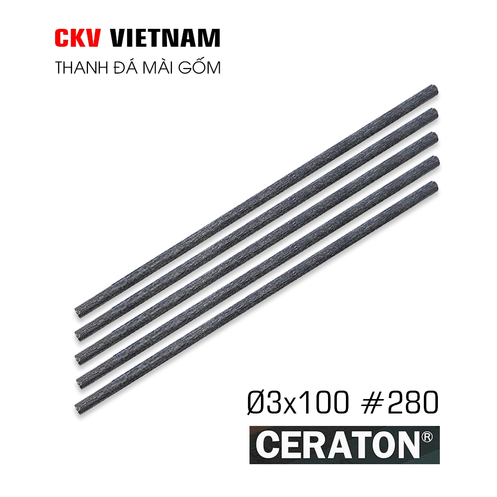 Đá mài Ceramic Ceraton thanh tròn cao cấp chính hãng Ø3x100mm