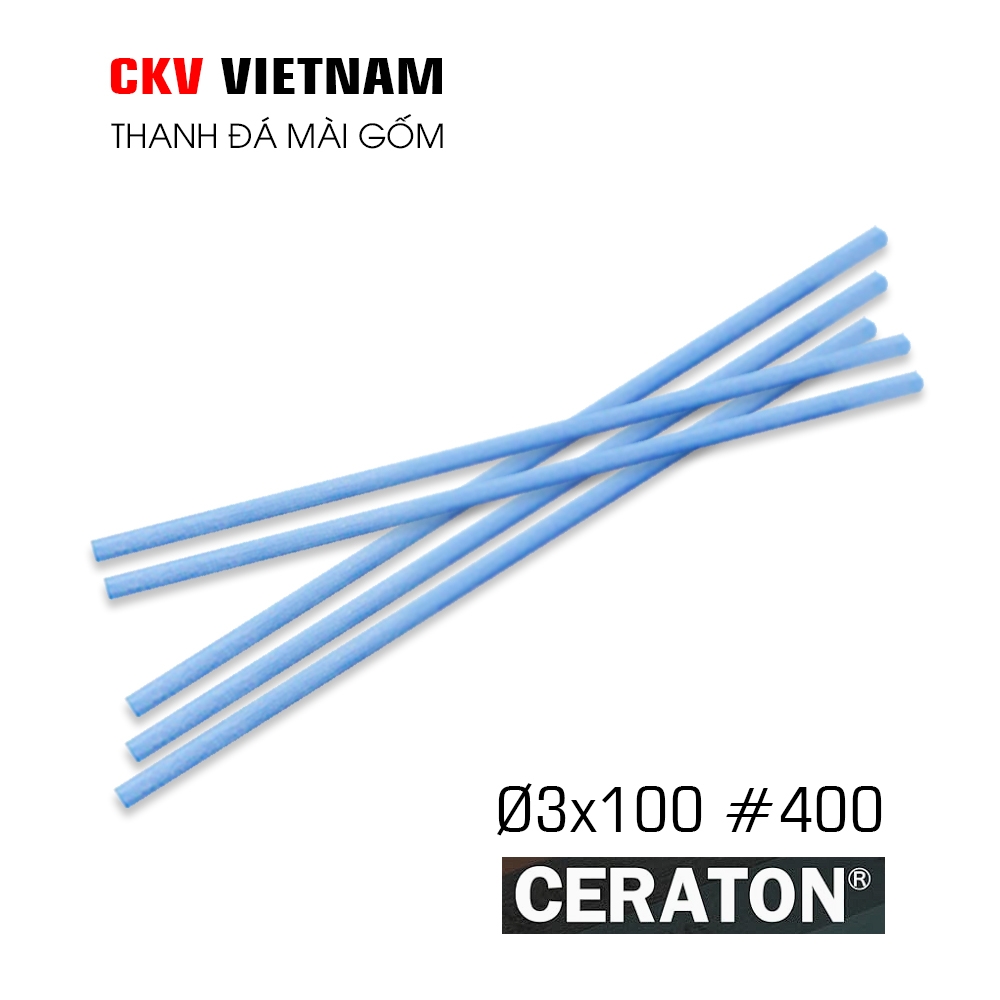 Đá mài Ceramic Ceraton thanh tròn cao cấp chính hãng Ø3x100mm