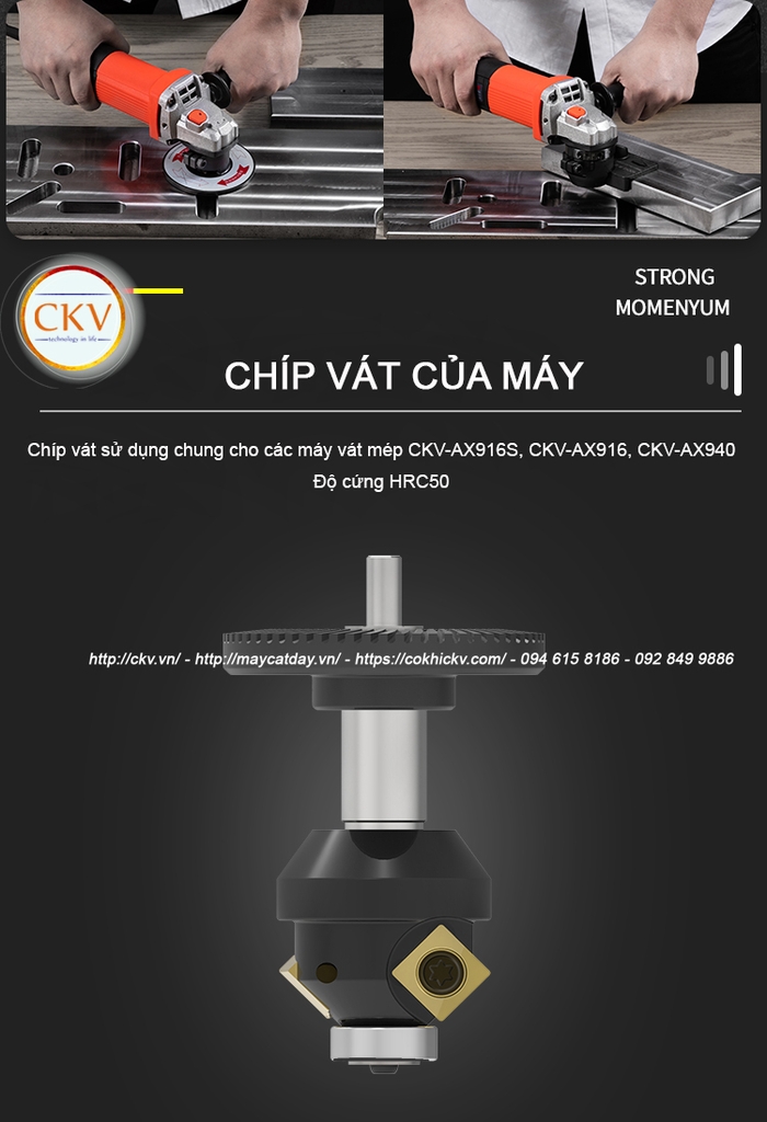 Máy vát mép điện cầm tay C0.1-C4.0 CKV-AX916