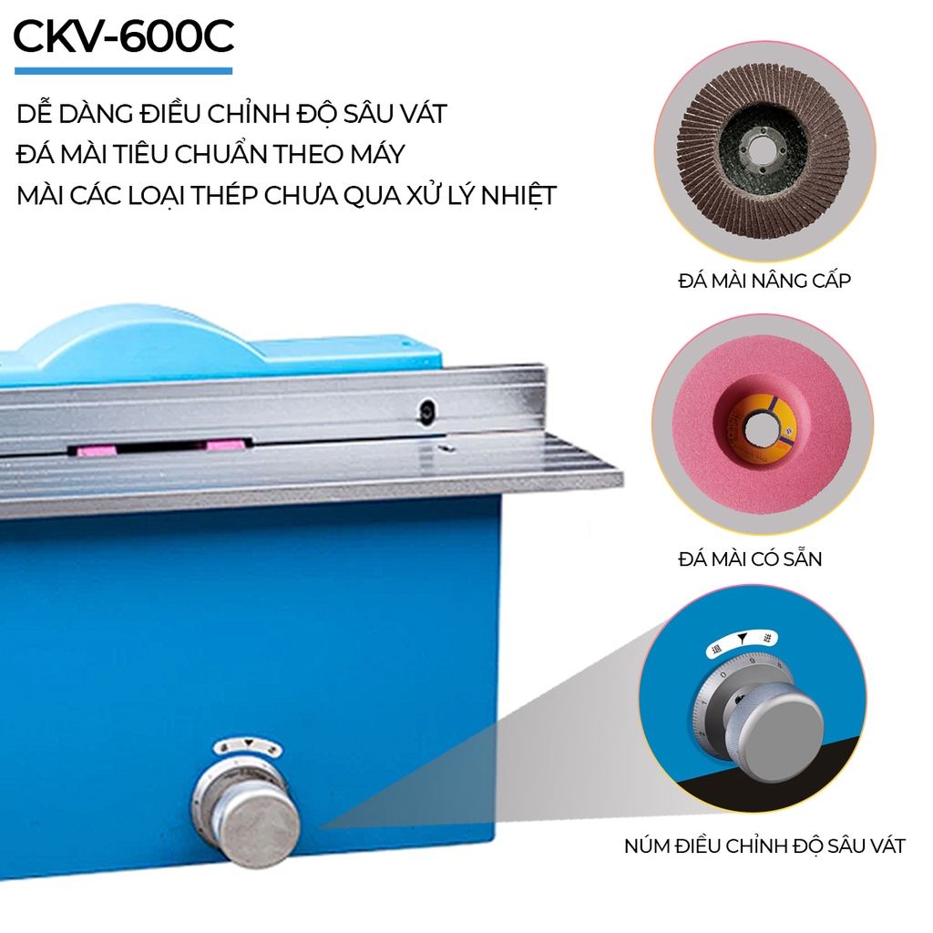 Máy vát mép và mài góc C0.1-C4.0 CKV-600C/S