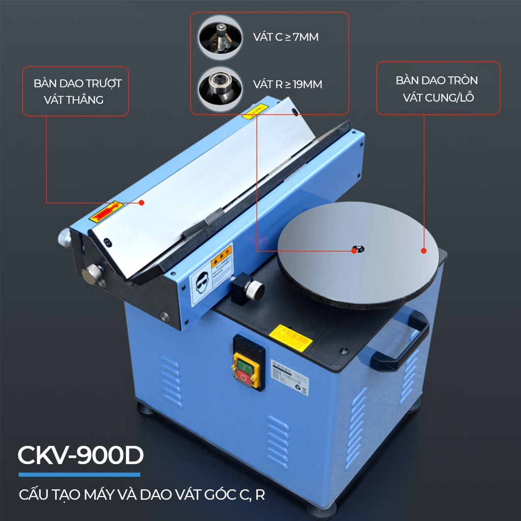Máy vát mép bàn trượt C0.1-C3.0 CKV-900D