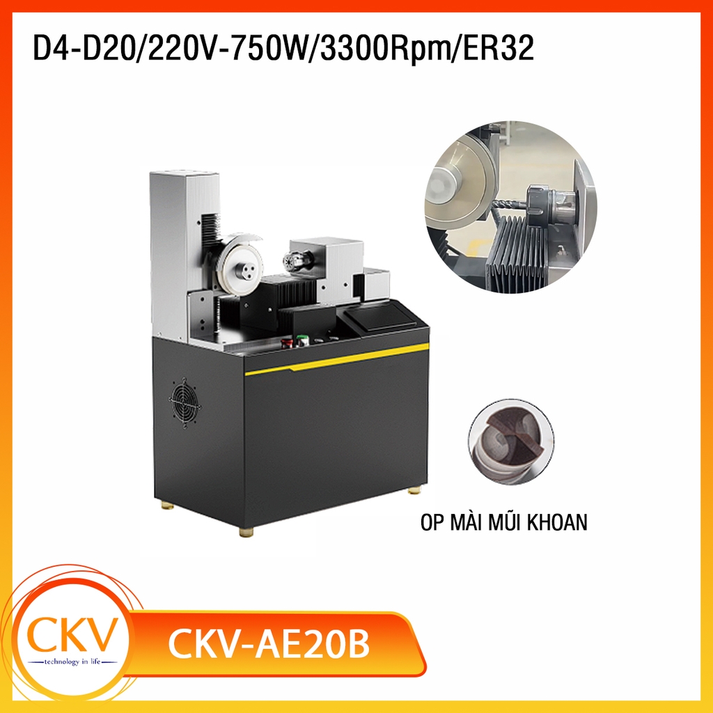 Máy mài đa năng tự động CKV-AE20 D4-D20/ER32/220V/750W/3300Rpm
