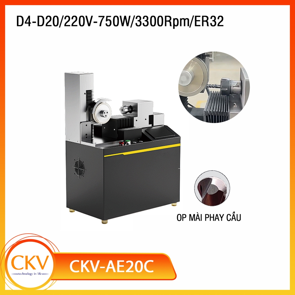 Máy mài đa năng tự động CKV-AE20 D4-D20/ER32/220V/750W/3300Rpm