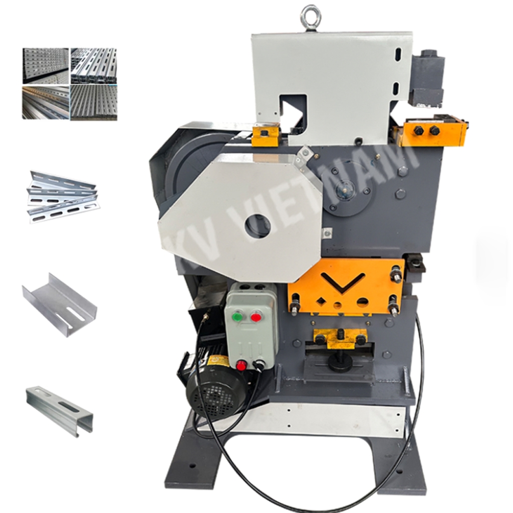 Máy đột, chấn & cắt thép đa năng CKV-J10 3.0KW/380V/500KN/30mm