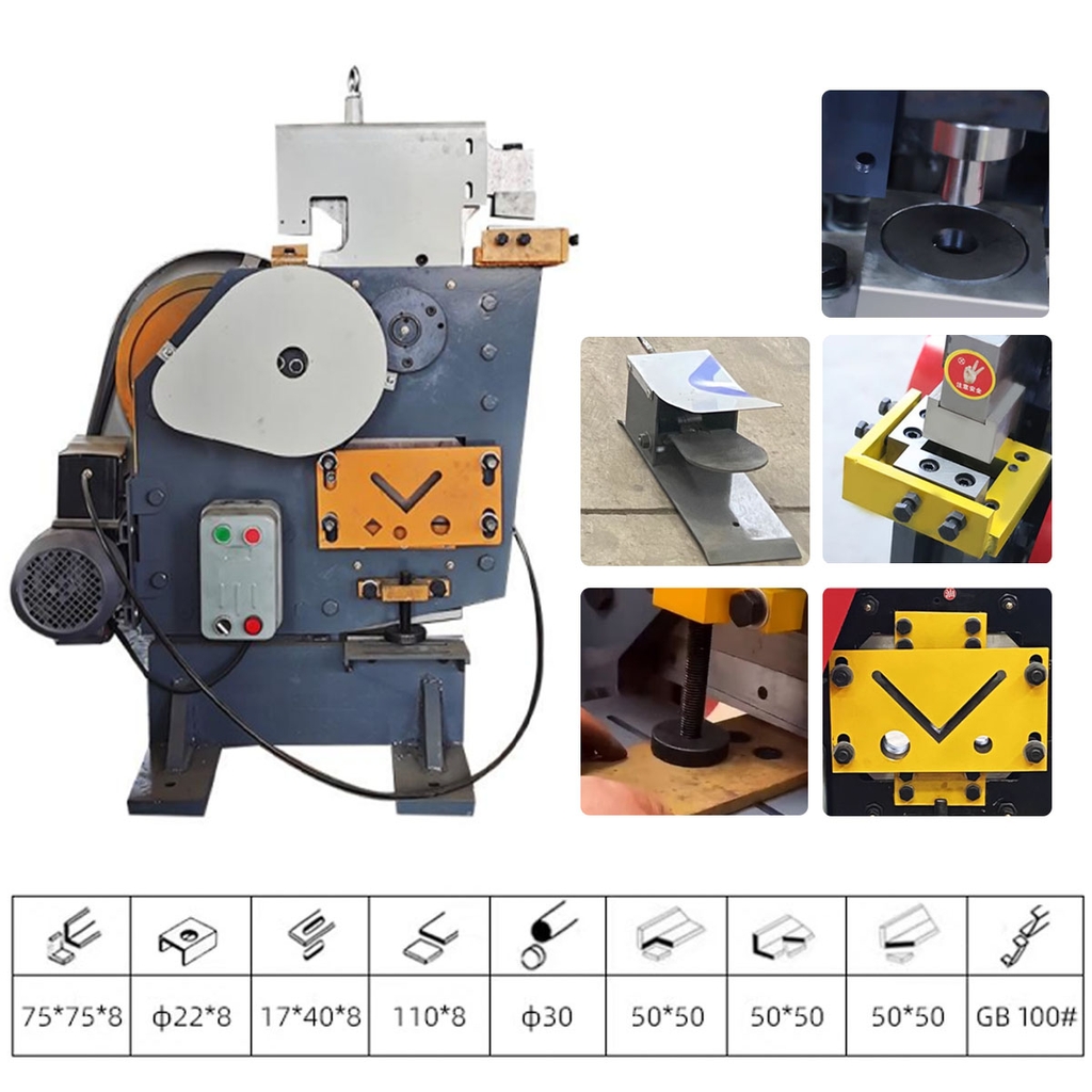 Máy đột, chấn & cắt thép đa năng CKV-J8 2.2KW/380V/360KN