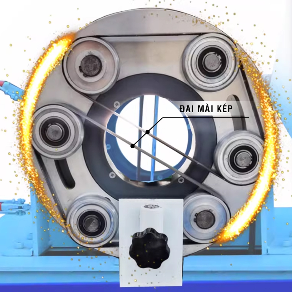 Máy chà nhám & đánh bóng ống tròn dạng cong CKV-MC160 380V/4KW/D160