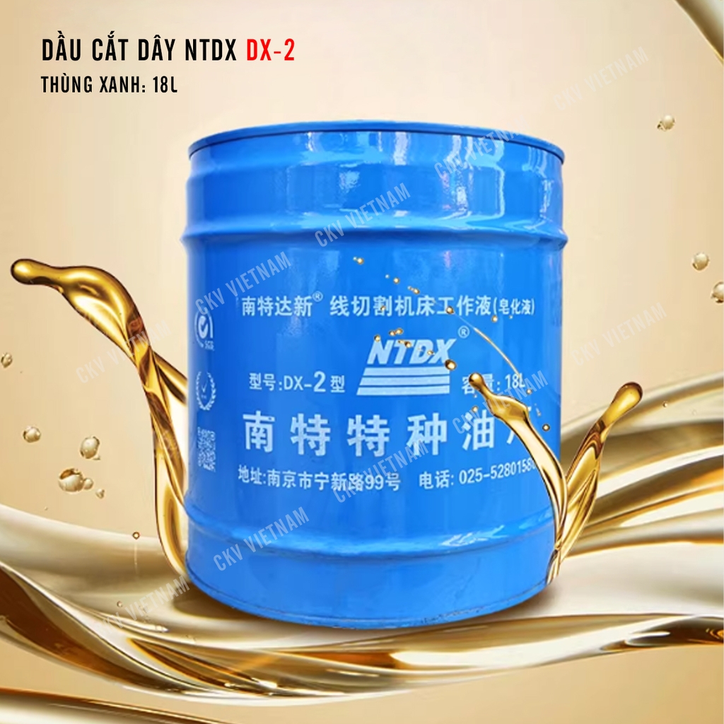 Dầu cắt dây DX-2 thùng xanh chính hãng NTDX | CKV VIETNAM