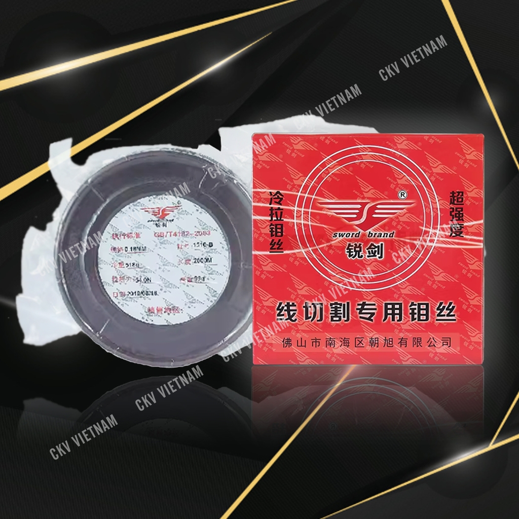 Dây molypden EDM hiệu Cánh Chim Đỏ 0.18mm chính hãng | CKV VIETNAM