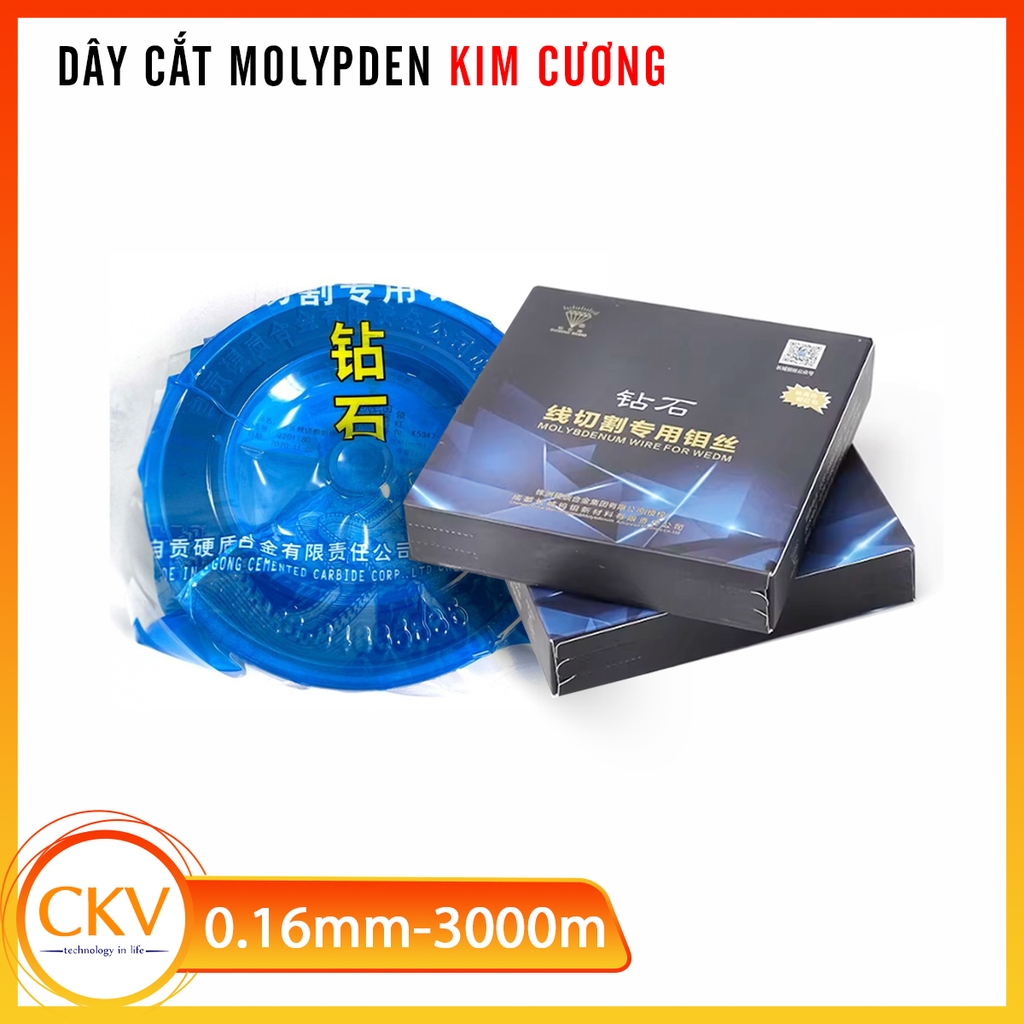 Dây cắt Molypden Kim Cương chính hãng 0.14mm - 0.2mm | CKV VIETNAM