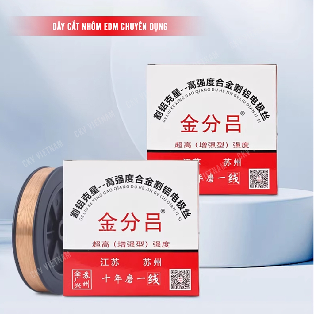 Dây cắt nhôm EDM chuyên dụng chính hãng 0.2mm | CKV VIETNAM