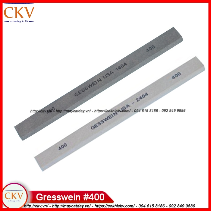 Thanh đá mài dẹt cao cấp thương hiệu Gresswein USA #400