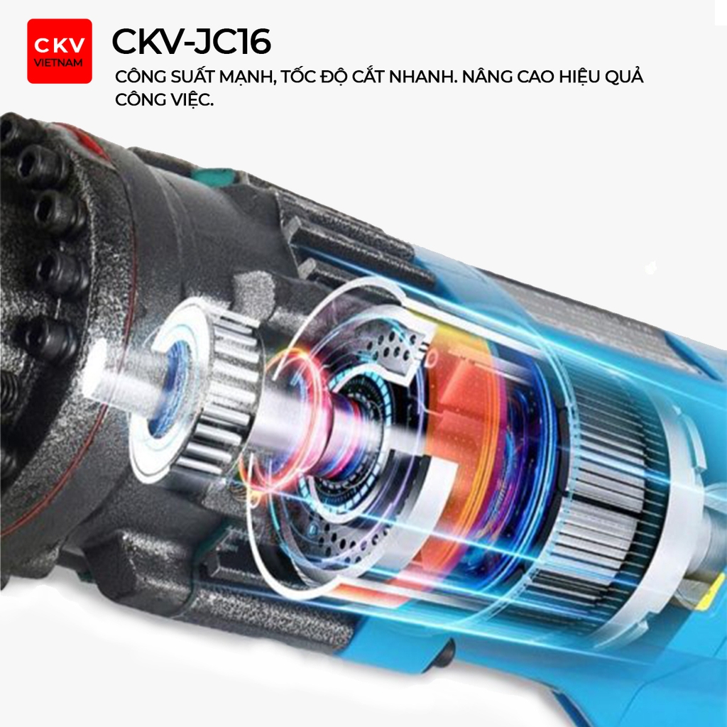 Máy cắt sắt thủy lực cầm tay CKV-JC16 D4-D16/220V-1200W/Lực cắt 13T