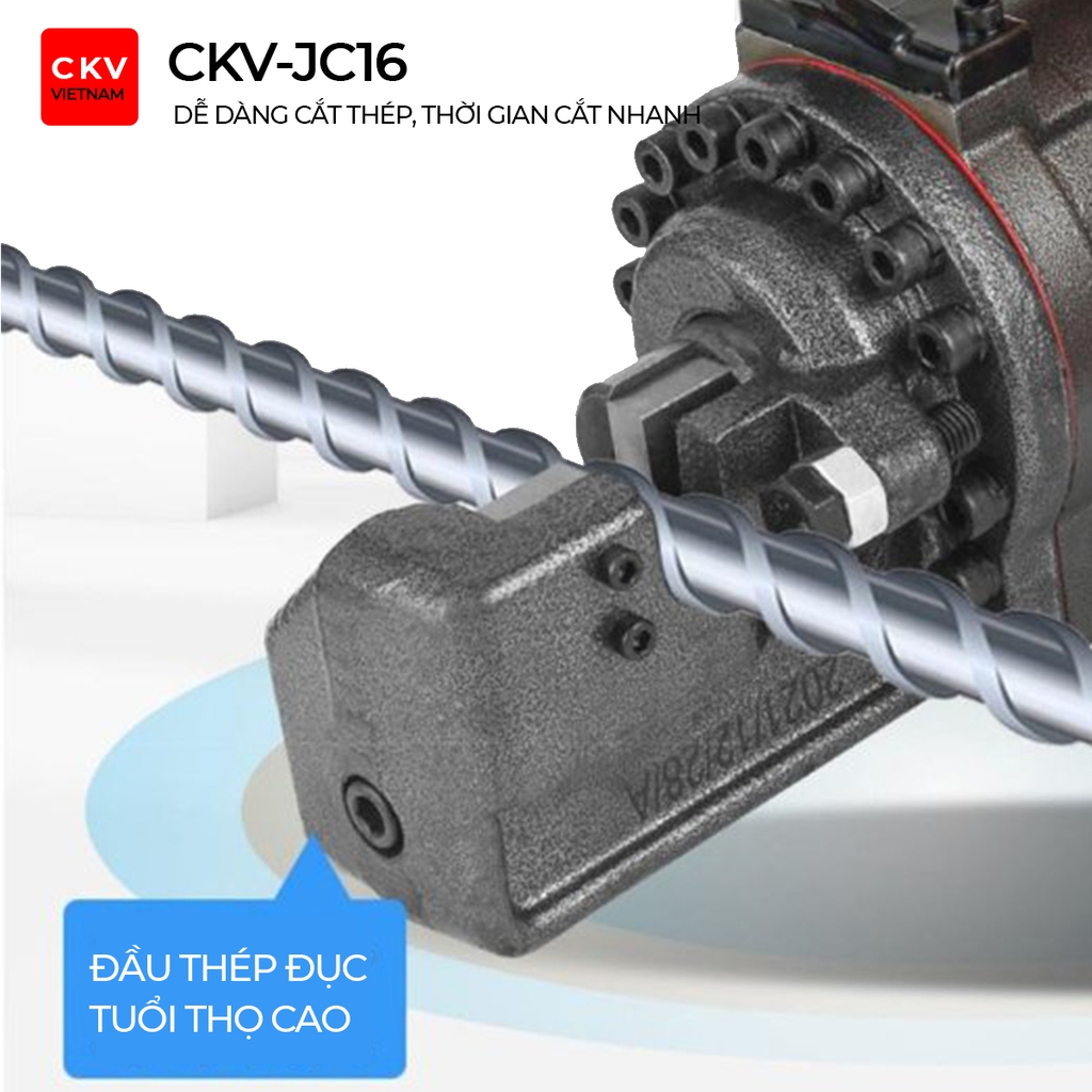 Máy cắt sắt thủy lực cầm tay CKV-JC16 D4-D16/220V-1200W/Lực cắt 13T