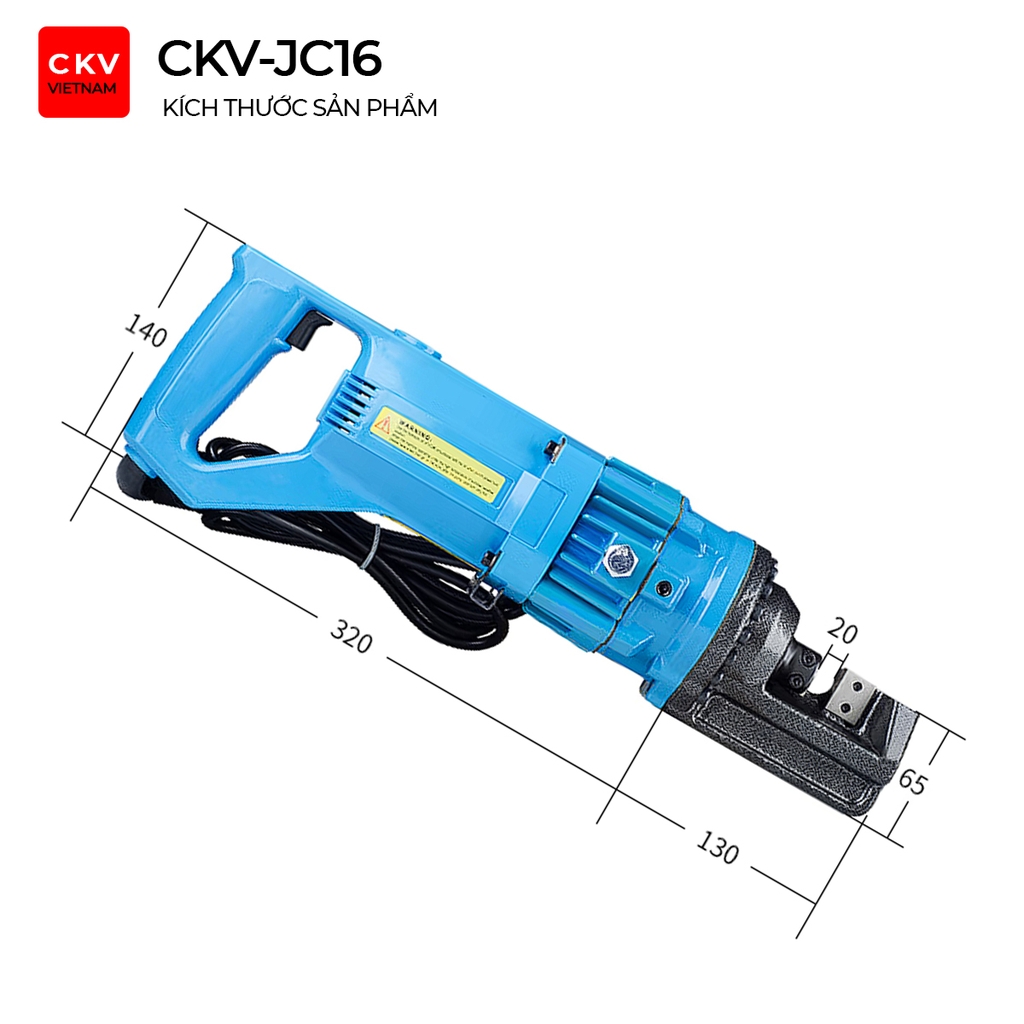 Máy cắt sắt thủy lực cầm tay CKV-JC16 D4-D16/220V-1200W/Lực cắt 13T